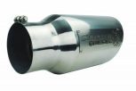 Sinister Diesel Dual Wall Exhaust Tip w/angle Cut 5"-7" Chrome (SDETAC57P) Universal - Image 3