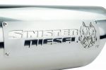 Sinister Diesel Dual Wall Exhaust Tip w/angle Cut 5"-7" Chrome (SDETAC57P) Universal - Image 4