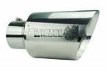 Sinister Diesel Dual Wall Exhaust Tip w/angle Cut 5"-8" Chrome (SDETAC58P) Universal
