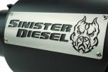 Sinister Diesel Dual Wall Exhaust Tip w/angle Cut 5"-8" Black (SDETAC58B) Universal - Image 4