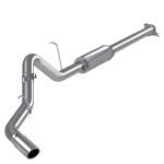 3.5" Cat-Back Exhaust (S5076AL), Armor Lite, Tour Profile, Single Side Exit