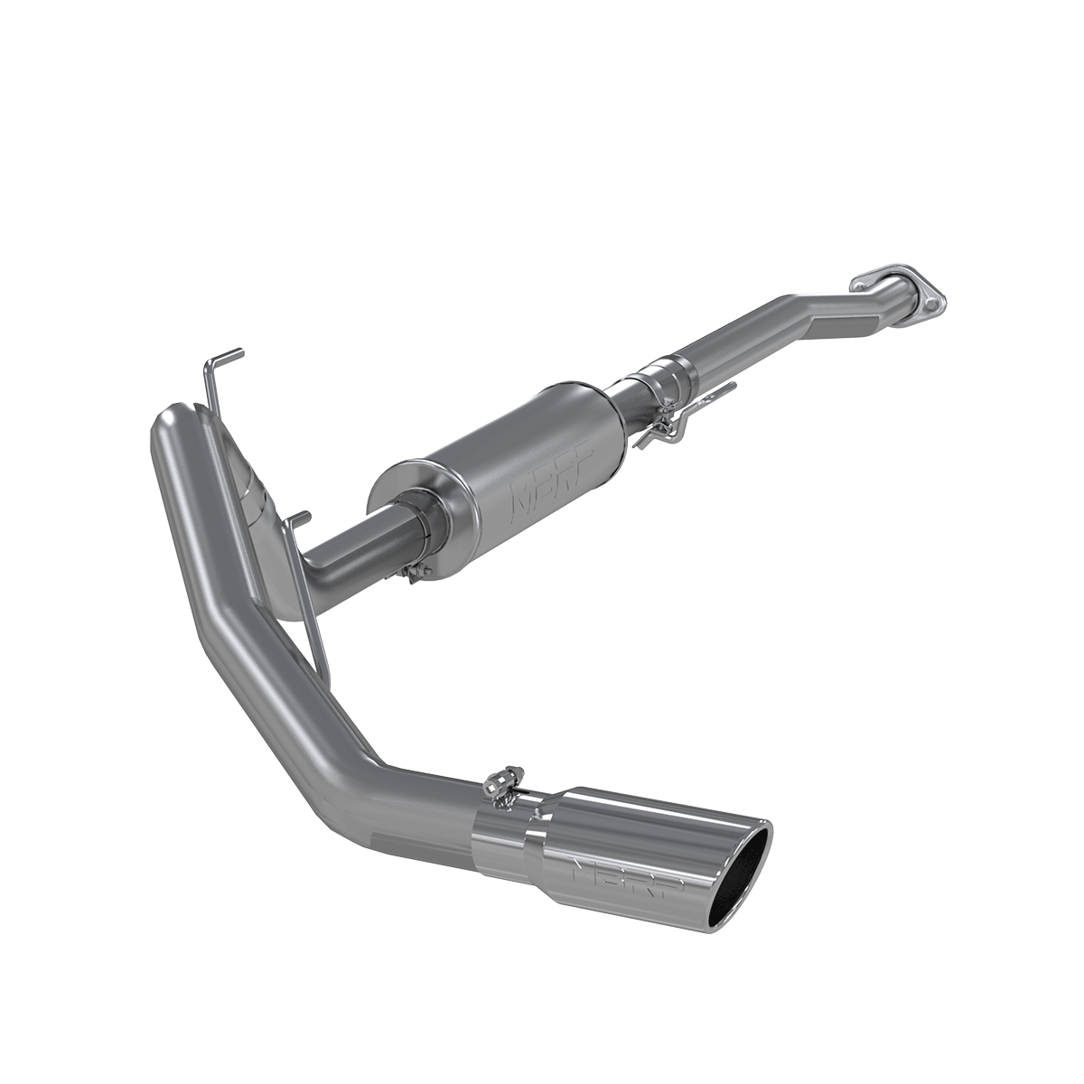 S5236AL__73342 MBRP 3" Cat Back, Single Side, Aluminized Steel (S5236AL) for 2011-2014 Ford F-150 V6 EcoBoost - Image 1