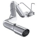 4"  DPF-Back Exhaust (S6032AL), Single Side Exit, Tour Profile, Armor Lite