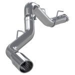 4" DPF-Back Exhaust (S6059AL), Single Side Exit, Tour Profile, Armor Lite