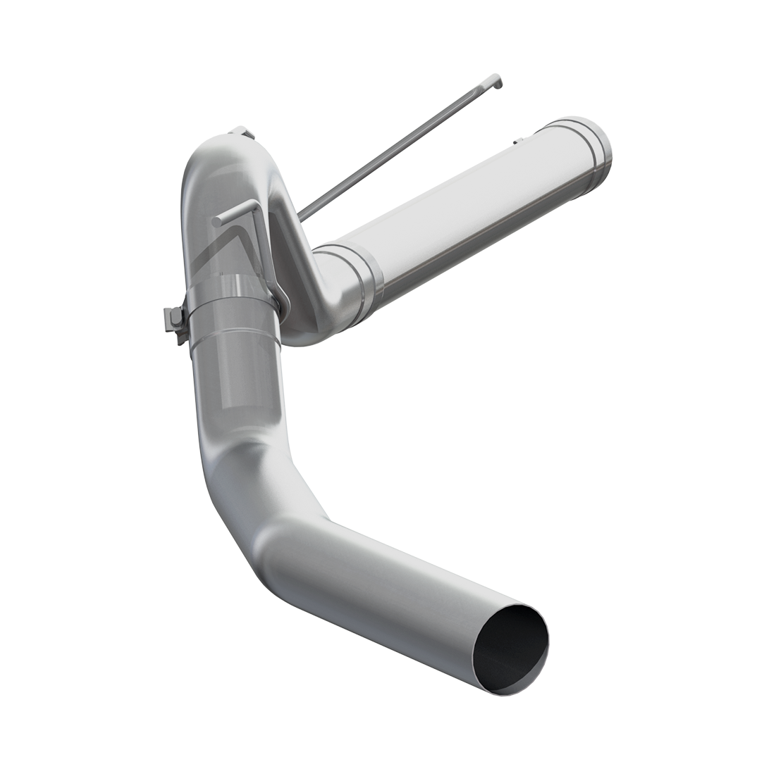 S6130P__28949 MBRP 4" DPF-Back Exhaust - Single Side Exit, Tour Profile, Armor Lite (S6130P) for 2007-2012 Cummins 6.7L - Image 1