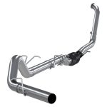 4" Turbo-Back Exhaust (S6212PLM), Single Side Exit, Race Profile, Armor Lite