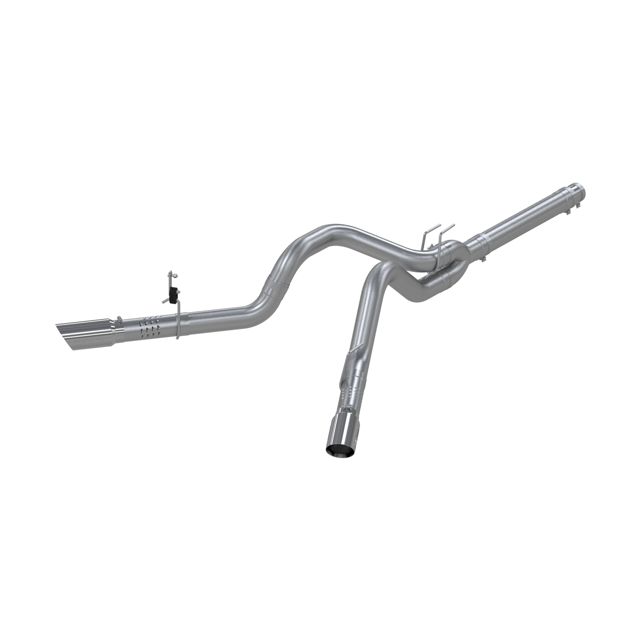 S6244AL__15697 MBRP 4" Filter Back, Cool Duals, Aluminum (S6244AL) for 2008-2010 Powerstroke 6.4L - Image 1