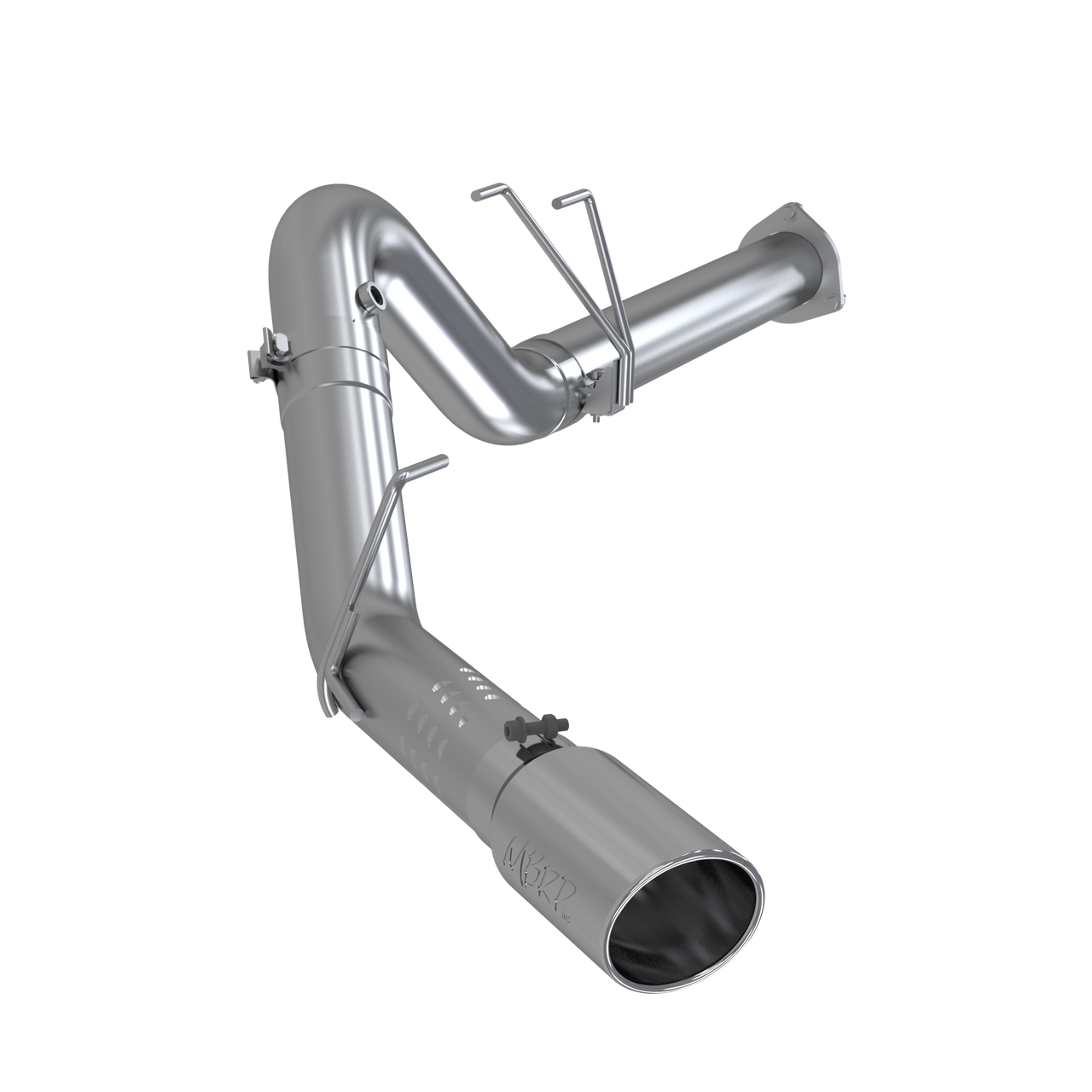 S6287409__59801 MBRP 4" Filter Back, Single Side Exit, T409 (S6287409) for 2011-2016 Powerstroke 6.7L - Image 1