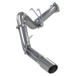 4" DPF-Back Exhaust (S6287AL),  Single Side Exit, Tour Profile, Armor Lite