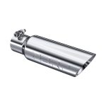 2.5" Inlet Tip (T5106), Dual Wall, Angle Cut, T304 Stainless Steel