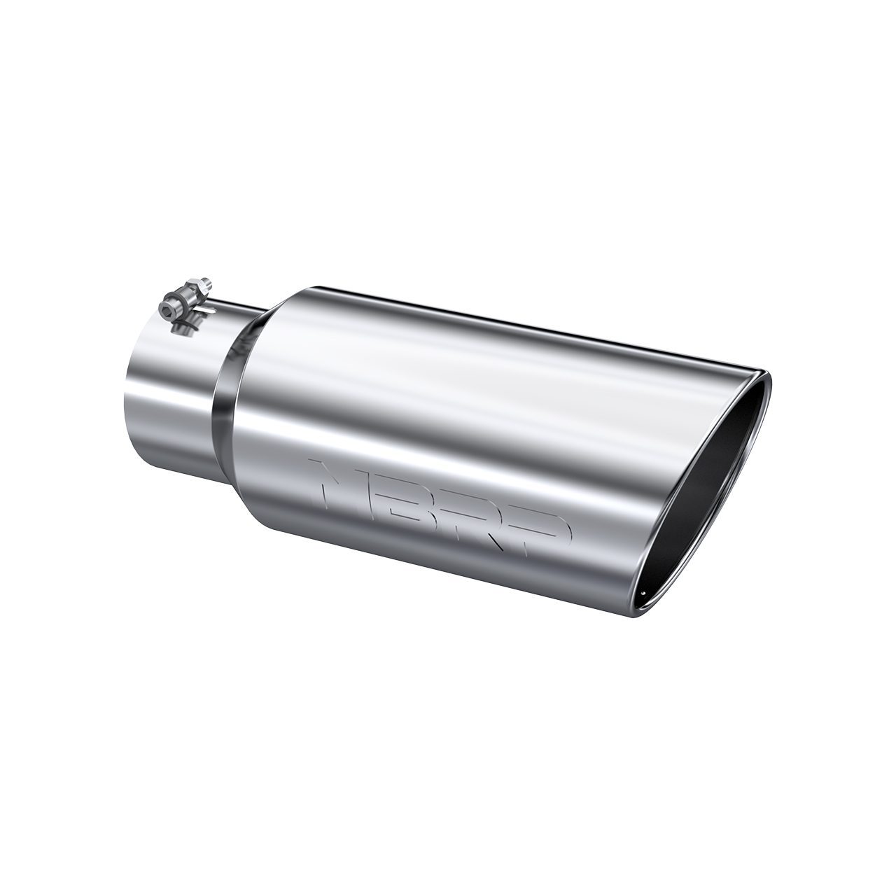 T5127 5" Inlet (T5127), Single Wall, Rolled Angle Cut, T304 Stainless Steel - Image 1