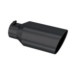 5" Inlet Exhaust Tip (T5129BLK ), Black Coated Tip, Universal Fit