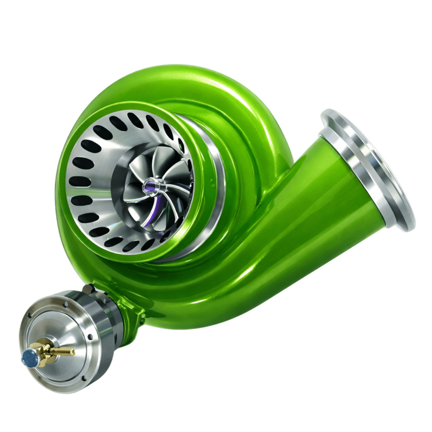 Untitled design (16) KC Turbo KC300x G3 Stage 3 Turbo - Bright Green Finish (302615-Grn) For Late 1999-2003 Powerstroke 7.3L - Image 1