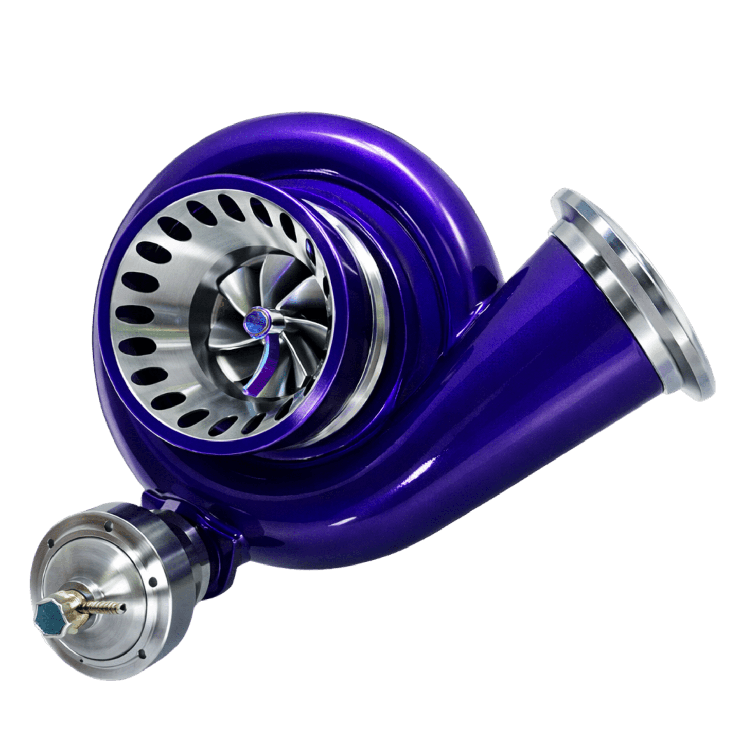 Untitled design (18) KC Turbo KC300x G3 Stage 2 Turbo - Haunter Purple Finish (302524-Pur) For Late 1999-2003 Powerstroke 7.3L - Image 1