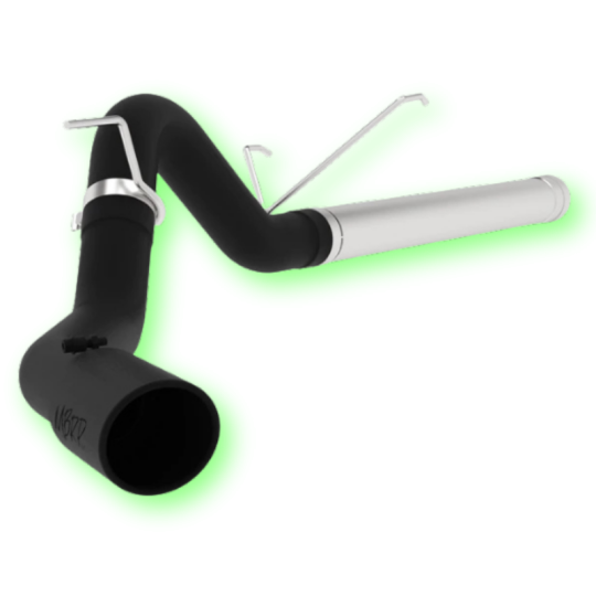 MBRP Exhaust S6130BLK 4 inch filter back black coated aluminized steel for 2007.5-2012 6.7 Cummins Ram 2500 3500