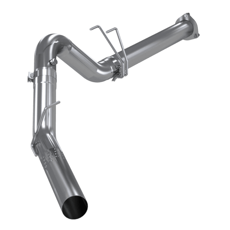 Untitled design (42) MBRP 4" DPF-Back Exhaust Single Side Exit, Tour Profile, Armor Plus - No Muffler (S6287SLM) for 2011-2016 Powerstroke 6.7L CC Super Cab - Image 1