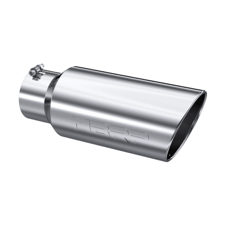 Untitled design (43) MBRP 5" Inlet (T5127), Single Wall, Rolled Angle Cut, T304 Stainless Steel - Image 1