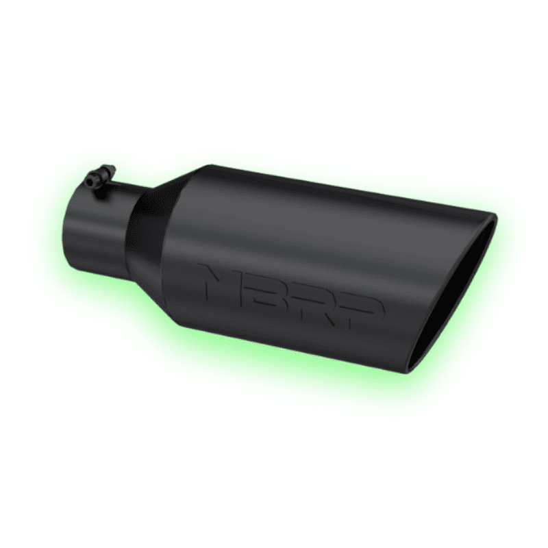 Untitled design (51) MBRP 4" Inlet (T5126BLK) Single Wall, Rolled Angle Cut, 7-Inch Outlet - Image 1