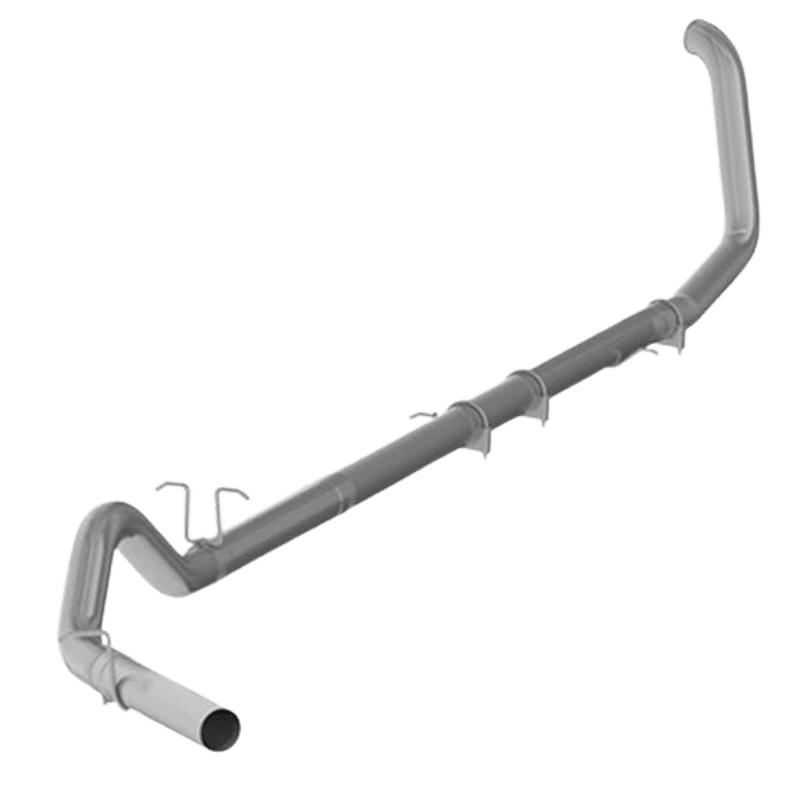 Untitled design (57) MBRP 4" Turbo-Back Exhaust Single Side Exit, Race Profile No muffler (S6200PLM) for 1999-2003 Powerstroke 7.3L - Image 1