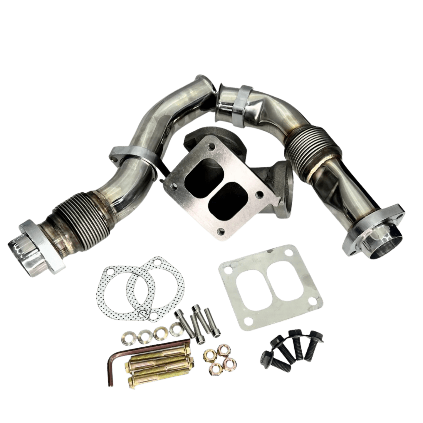 Untitled design (6) ODAWGS Diesel OBS Bellowed Up-pipes (301087) for 1994-1998 Powerstroke 7.3L - Image 1
