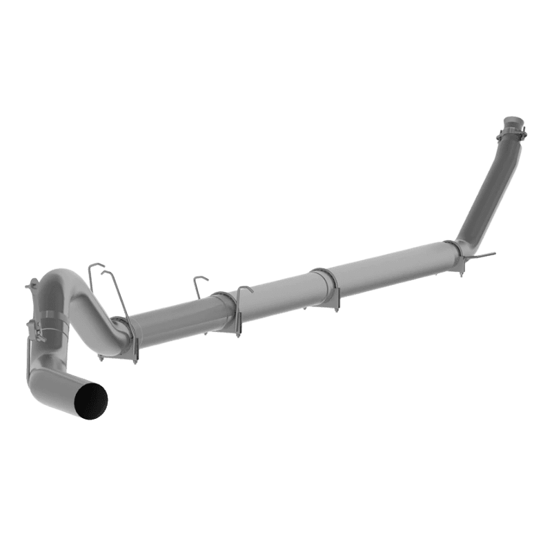 Untitled design (60) MBRP 5" Turbo-Back Exhaust Single Side Exit, Race Profile Aluminum - No Muffler (S61120PLM) for 1998.5-2002 Cummins 5.9L - Image 1