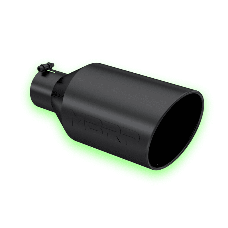 Untitled design (70) 8" Outlet (T5128BLK), Single Wall, Rolled Angle Cut, Universal Fit - Image 1