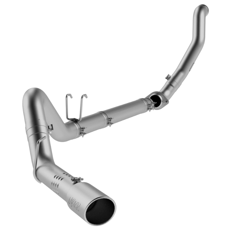 Untitled design (8) MBRP 4" Filter Back, Single Side Exit, AL + Down Pipe (S6282AL) for 2008-2010 Powerstroke 6.4L - Image 1