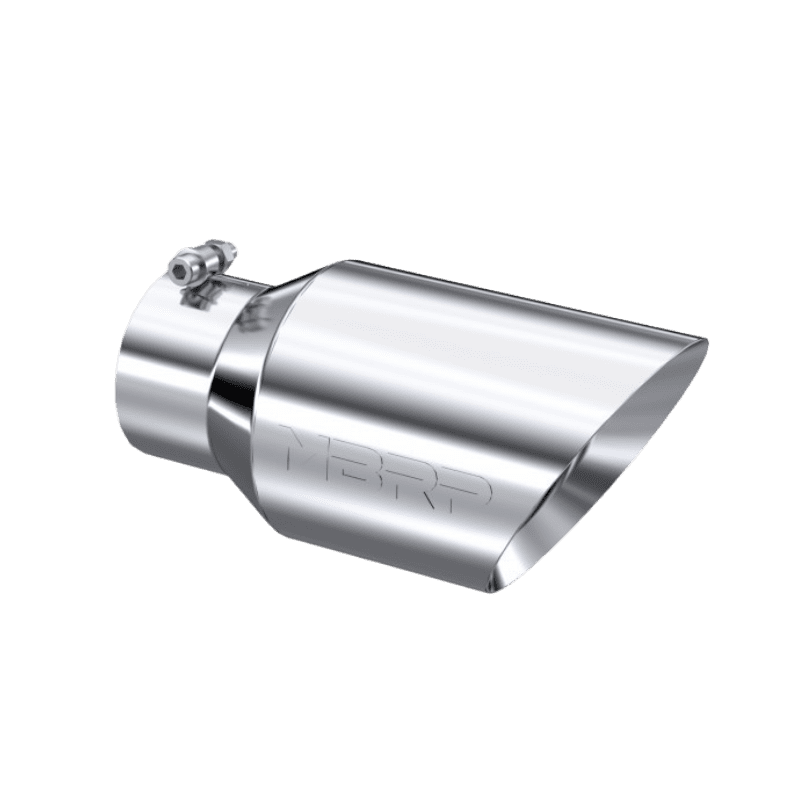 Untitled design (94) MBRP Tip, 6" O.D. Dual Wall Angled (T5072) 4" inlet 12" length, T304 - Image 1