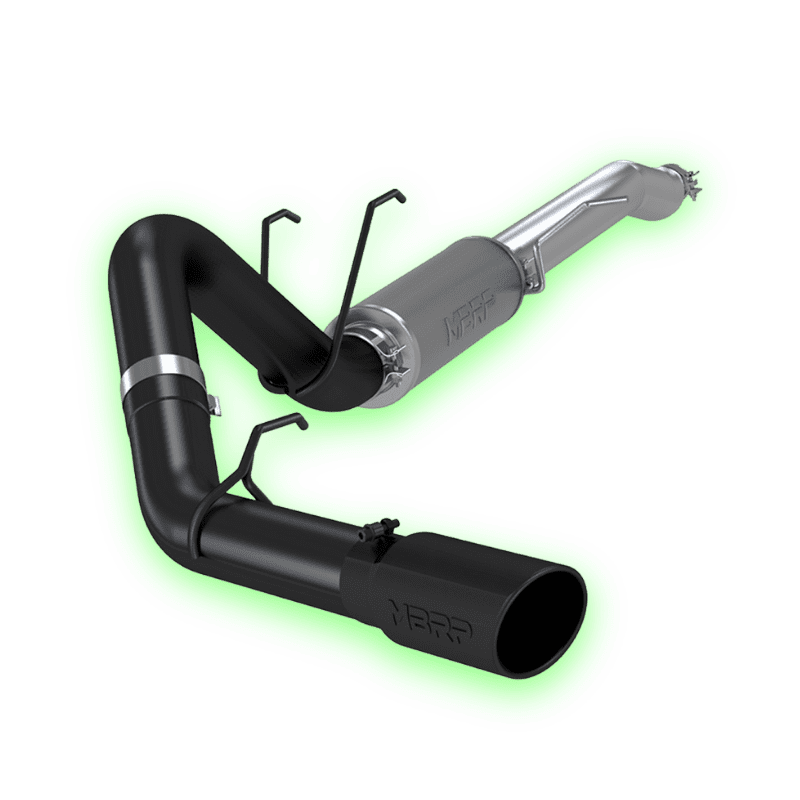 Untitled design (99) MBRP 4" Cat Back, Single Side, Black Coated (S5247BLK) for 2017-2026 Ford F-250/F-350 - 6.2L/7.3L/6.8L Super/Crew Cab Gasser - Image 1