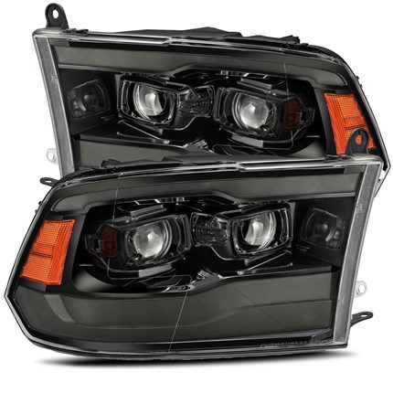 AlphaRex 880540 LUXX series LED projector headlights alpha black Cummins