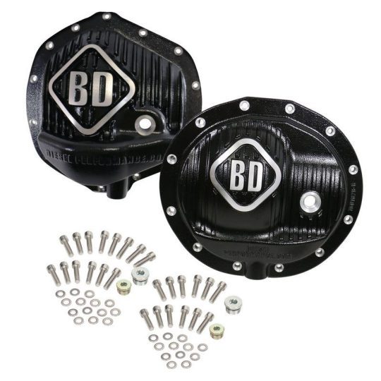 BD Diesel Front and Rear Differential Cover Pack 1061829 for 2013-2018 Dodge Cummins 6.7L