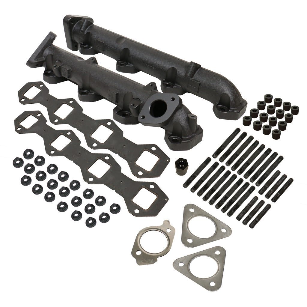 exhaust-manifold-kit-ford-6-7l-power-stroke-f250-f350-pick-up-2011-2014-and-f350-f450-f550-cab-and-chassis-2011-2016 BD Diesel Exhaust Manifold Kit (1043007 ) for 2011-2016 Powerstroke 6.7L - Image 1
