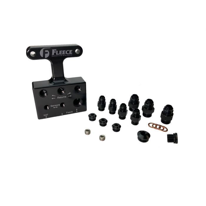 fpe-ffd-rf-3g_1_2 Fleece Fuel Distribution Block - 3rd Gen (FPE-FFD-RF-3G) for 2003-2007 Cummins 5.9L - Image 1