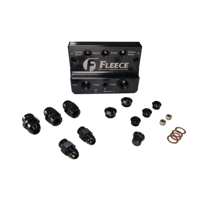 fpe-ffd-rf-4g_01 Fleece Fuel Distribution Block - 4th Gen (FPE-FFD-RF-4G ) for 2010-2018 Cummins 6.7L - Image 1