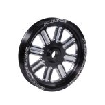 Fleece Black Dual Pump Spoke Pulley (FPE-34211-BLK-SPK) for 2003-2018 Cummins 5.9L / 6.7L