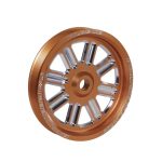 Fleece Orange Dual Pump Spoke Pulley (FPE-34211-ORG-SPK) for 2003-2018 Cummins 5.9L / 6.7L