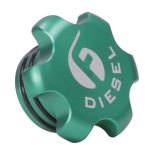 Fleece Green Billet Fuel Cap (FPE-FC-1316-GRN) for 2013-2018 Cummins 6.7L