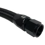Fleece Common Rail/VP44 Black Nylon Braided Coolant Bypass Hose (FPE-CLNTBYPS-HS-CRVP-BLK) for 1998.5-2018 Cummins 5.9L / 6.7L - Image 2