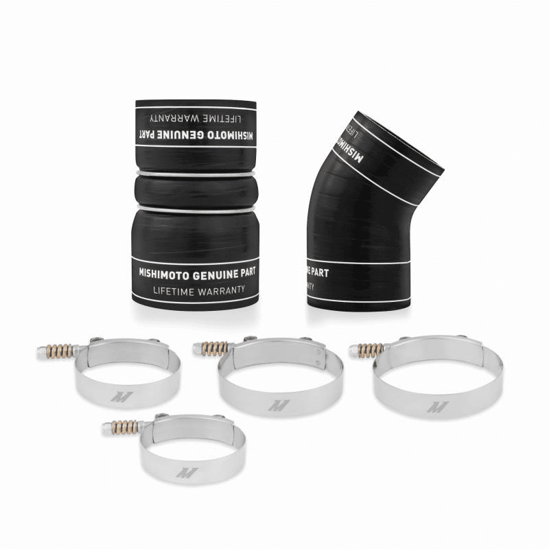 mmbk-f2d-03bk_1_awzwnlthi2yyaotv Mishimoto 6.0L Factory-Fit Hot-Side Boot Kit (MMBK-F2D-03BK) fits 2003-2007 Powerstroke 6.0L - Image 1