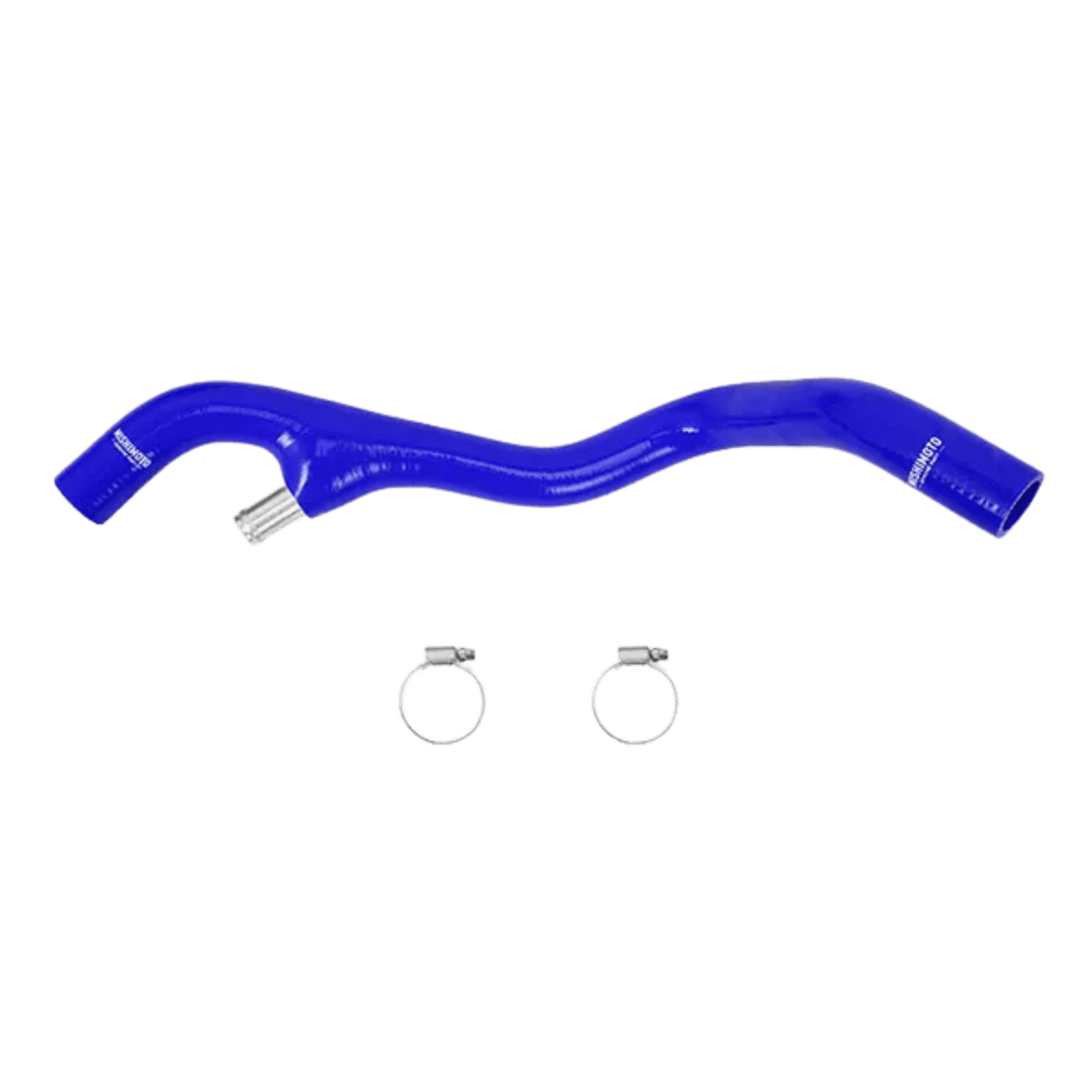 mmhose-f2d-03ebl_1 (2) Mishimoto Lower Overflow Hose Blue (MMHOSE-F2D-03EBL) fits 2003-2004 Powerstroke 6.0L - Image 1